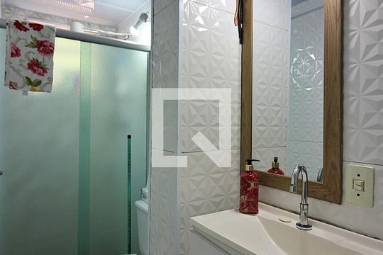 Banheiro Social de apartamento à venda com 2 quartos, 47m² em Cooperativa, São Bernardo do Campo