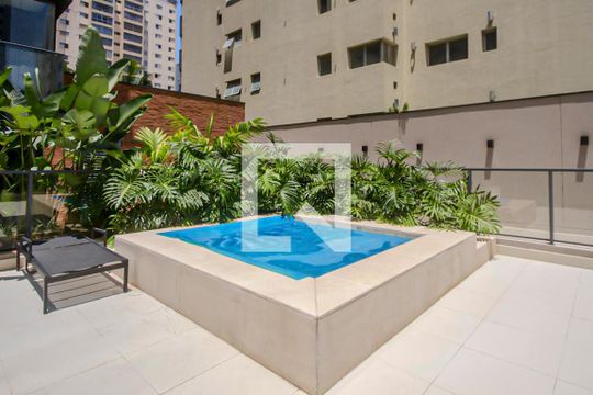 Área comum - Piscina de kitnet/studio para alugar com 1 quarto, 31m² em Campo Belo, São Paulo