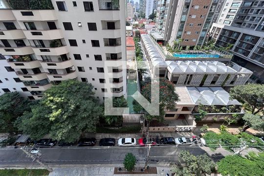 Vista da Varanda do Studio de kitnet/studio à venda com 1 quarto, 22m² em Jardim das Acacias, São Paulo