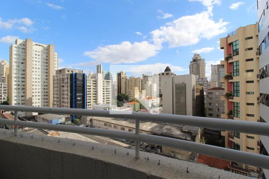 Vista da Varanda de kitnet/studio à venda com 1 quarto, 50m² em Itaim Bibi, São Paulo