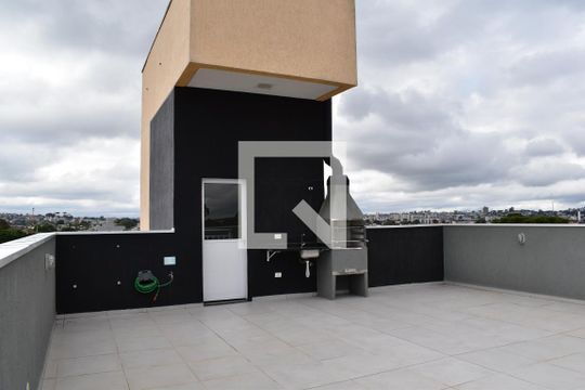 Área comum - Churrasqueira de kitnet/studio para alugar com 1 quarto, 42m² em Capão da Imbuia, Pinhais