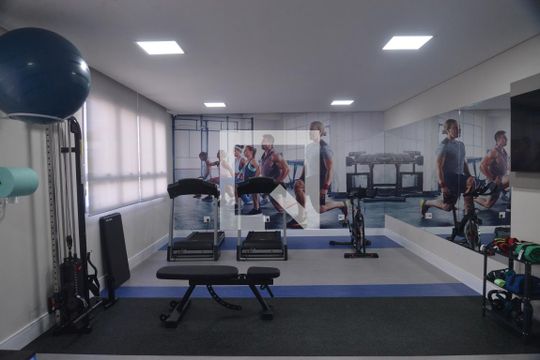Área comum - Academia de apartamento para alugar com 2 quartos, 58m² em Vila Sao Pedro, Santo André