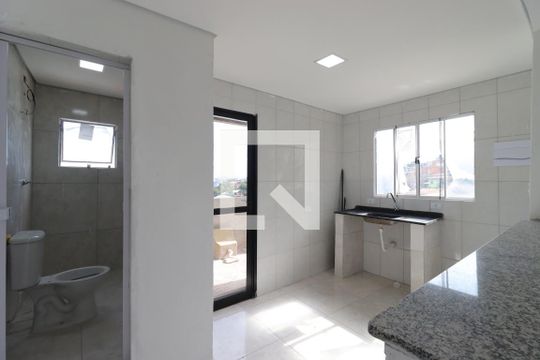 Cozinha de casa para alugar com 2 quartos, 70m² em Vila Aquilino, Santo André