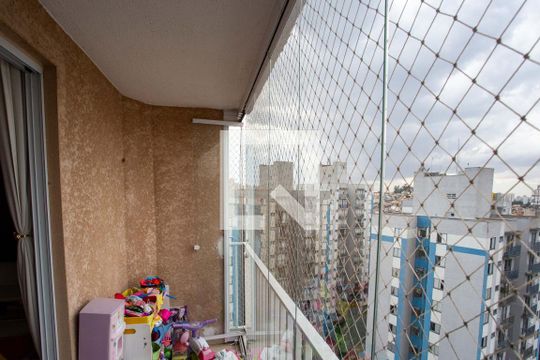 Varanda da Sala de apartamento à venda com 3 quartos, 70m² em Taboão, Diadema