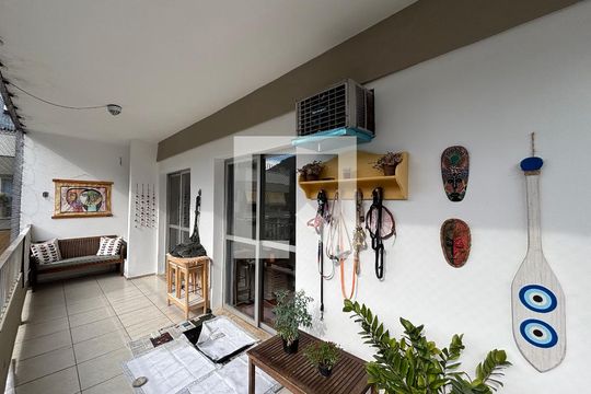Varanda da Sala de apartamento à venda com 2 quartos, 114m² em Humaitá, Rio de Janeiro