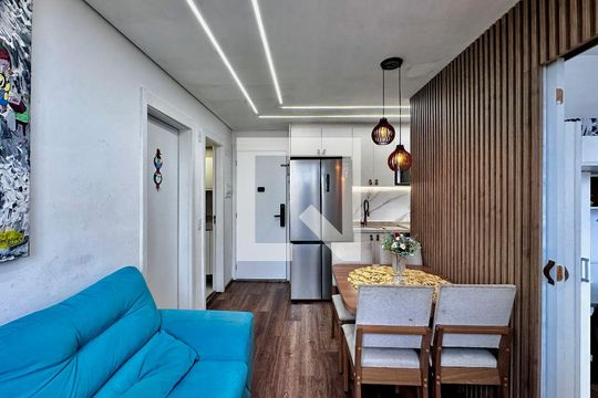Sala de apartamento à venda com 2 quartos, 34m² em Santo Amaro, São Paulo