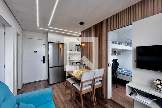 Sala de apartamento à venda com 2 quartos, 34m² em Santo Amaro, São Paulo