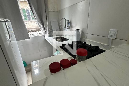 Cozinha de apartamento à venda com 1 quarto, 46m² em Recreio dos Bandeirantes, Rio de Janeiro