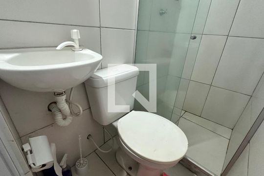 Banheiro de apartamento à venda com 1 quarto, 46m² em Recreio dos Bandeirantes, Rio de Janeiro