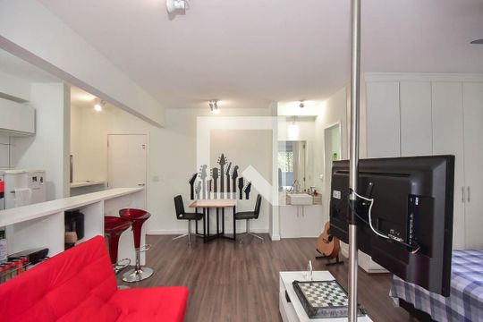 Sala de apartamento para alugar com 1 quarto, 38m² em Vila Andrade, São Paulo