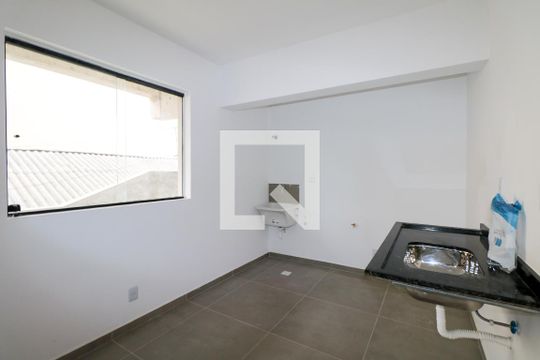 Cozinha e Área de Serviço de apartamento à venda com 1 quarto, 37m² em Nova Gerti, São Caetano do Sul