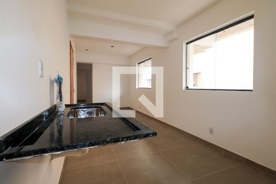 Cozinha e Área de Serviço de apartamento à venda com 1 quarto, 37m² em Nova Gerti, São Caetano do Sul