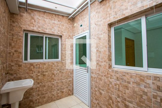 Área de serviço de apartamento à venda com 2 quartos, 42m² em Jardim Alvorada, Santo André