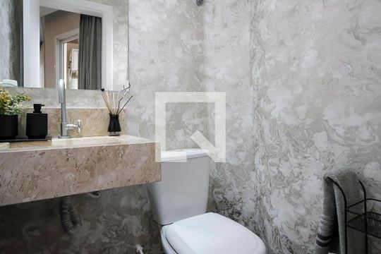Lavabo de apartamento para alugar com 3 quartos, 307m² em Vila Caminho do Mar, São Bernardo do Campo
