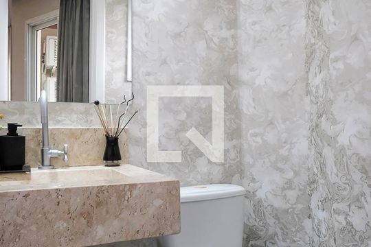 Lavabo de apartamento para alugar com 3 quartos, 307m² em Vila Caminho do Mar, São Bernardo do Campo