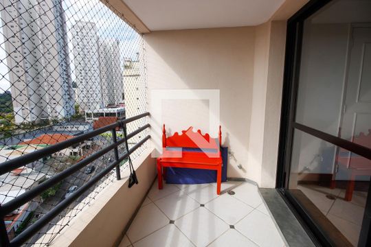 Varanda da Sala de apartamento para alugar com 2 quartos, 90m² em Jardim Monte Kemel, São Paulo