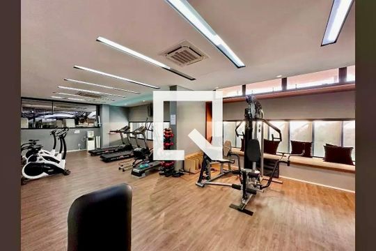 Área comum - Academia de apartamento para alugar com 0 quarto, 36m² em Campo Belo, São Paulo