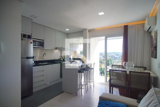 Sala de apartamento à venda com 2 quartos, 51m² em Ideal, Novo Hamburgo