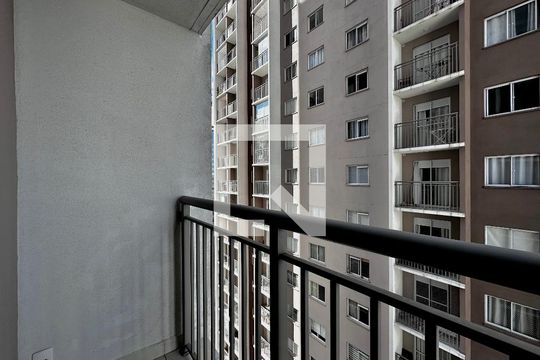 Sacada da Sala de apartamento à venda com 1 quarto, 27m² em Jardim Caravelas, São Paulo