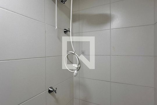Banheiro Suíte de apartamento à venda com 1 quarto, 27m² em Jardim Caravelas, São Paulo