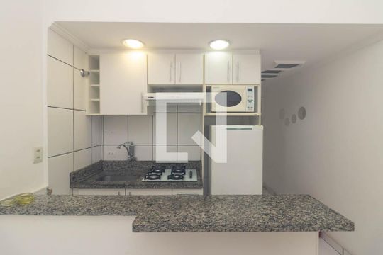 Cozinha de kitnet/studio à venda com 1 quarto, 33m² em Centro Histórico de São Paulo, São Paulo