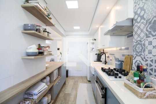 Cozinha de apartamento à venda com 2 quartos, 87m² em Jardim Caboré, São Paulo