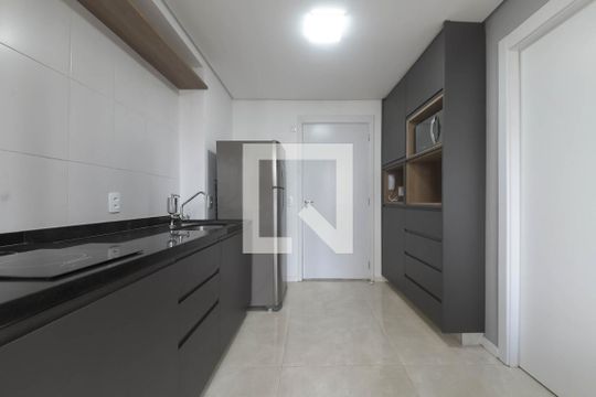 Sala/Cozinha de apartamento para alugar com 1 quarto, 26m² em Campo Belo, São Paulo