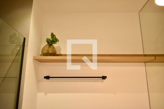 Banheiro de kitnet/studio à venda com 1 quarto, 25m² em Vila Clementino, São Paulo