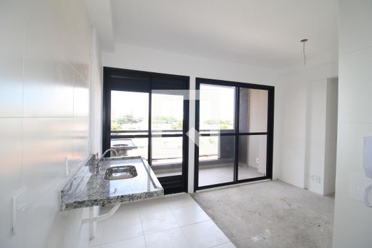 Sala/Cozinha de apartamento à venda com 2 quartos, 42m² em Carandiru, São Paulo