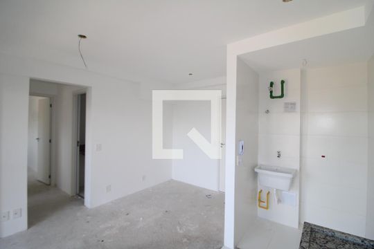Sala/Cozinha de apartamento à venda com 2 quartos, 42m² em Carandiru, São Paulo
