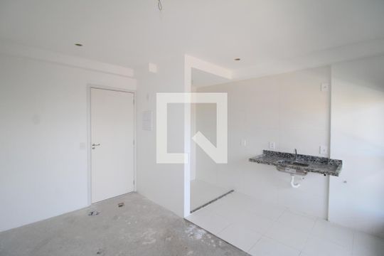 Sala/Cozinha de apartamento à venda com 2 quartos, 42m² em Carandiru, São Paulo
