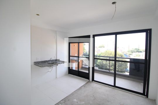 Sala/Cozinha de apartamento à venda com 2 quartos, 42m² em Carandiru, São Paulo