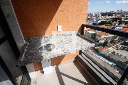 Área de serviço de apartamento à venda com 1 quarto, 28m² em Carandiru, São Paulo