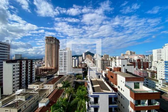 Vista da Rua de apartamento para alugar com 1 quarto, 45m² em Guilhermina, Praia Grande