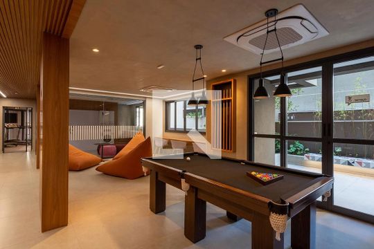 Área comum - Espaço de Jogos de apartamento à venda com 1 quarto, 27m² em Jardim Paulista, São Paulo