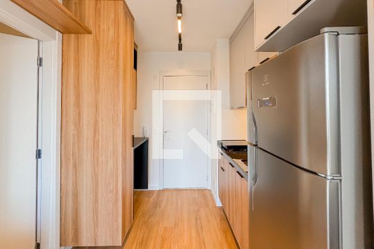 Cozinha de apartamento à venda com 1 quarto, 27m² em Vila São José, São Paulo