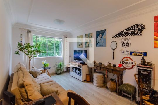 Sala de apartamento à venda com 1 quarto, 57m² em Jardim da Gloria, São Paulo