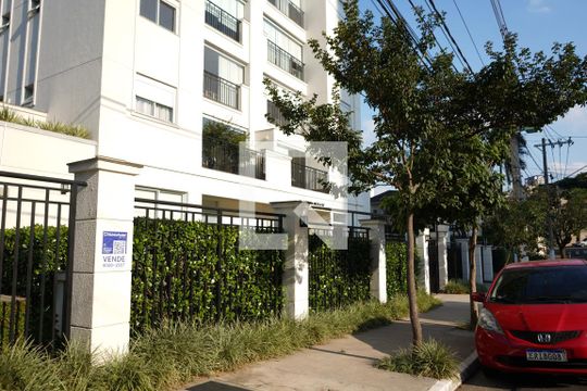 Fachada  + Plaquinha  de apartamento à venda com 2 quartos, 65m² em Vila Bertioga, São Paulo