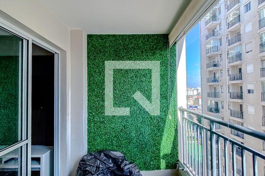 Varanda da Sala de apartamento à venda com 1 quarto, 42m² em Brás, São Paulo