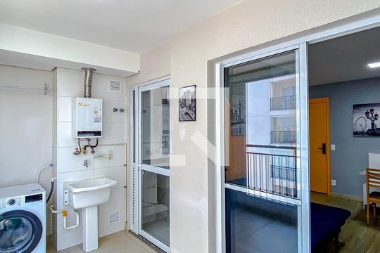 Varanda da Sala de apartamento à venda com 1 quarto, 42m² em Brás, São Paulo