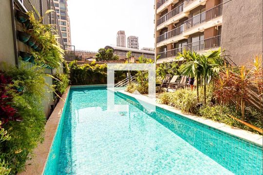 Área comum de kitnet/studio para alugar com 1 quarto, 24m² em Vila Cordeiro, São Paulo