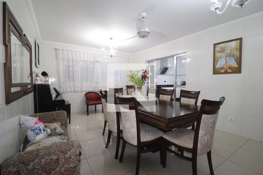 Sala de Jantar de casa à venda com 3 quartos, 489m² em Vila Valparaíso, Santo André