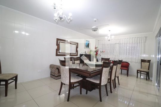 Sala de Jantar de casa à venda com 3 quartos, 489m² em Vila Valparaíso, Santo André