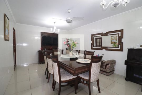 Sala de Jantar de casa à venda com 3 quartos, 489m² em Vila Valparaíso, Santo André