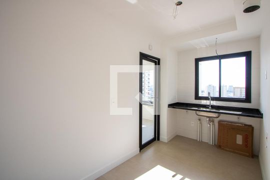 Cozinha de apartamento à venda com 3 quartos, 93m² em Campestre, Santo André