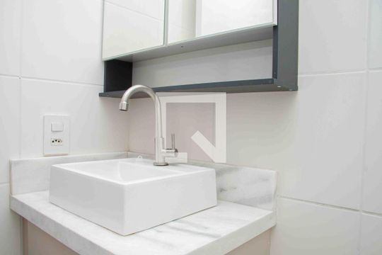 Banheiro Suíte de apartamento à venda com 1 quarto, 26m² em Barra Funda, São Paulo