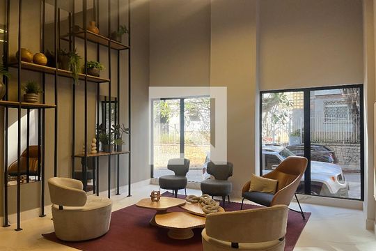 Hall de entrada de kitnet/studio à venda com 1 quarto, 27m² em  Água Branca , São Paulo