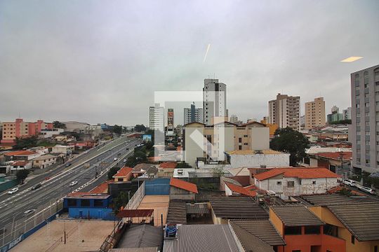 Sala/Cozinha Sacada Vista  de apartamento para alugar com 2 quartos, 58m² em Vila Mussolini, São Bernardo do Campo