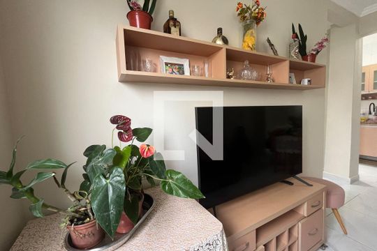 Sala de apartamento para alugar com 1 quarto, 52m² em Aparecida, Santos