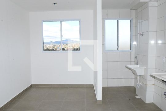 Sala/Cozinha de apartamento para alugar com 2 quartos, 41m² em São Gabriel, Belo Horizonte